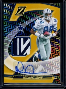 Camiseta Zenith Z 2024 autógrafo dorado #ZJA-MIN Michael Irvin/10 parche automático - Imagen 1 de 2