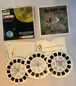 Moon Landing View-Master 1969 NASA's Apollo Project Reels Packet Booklet B663 - Picture 1 of 12