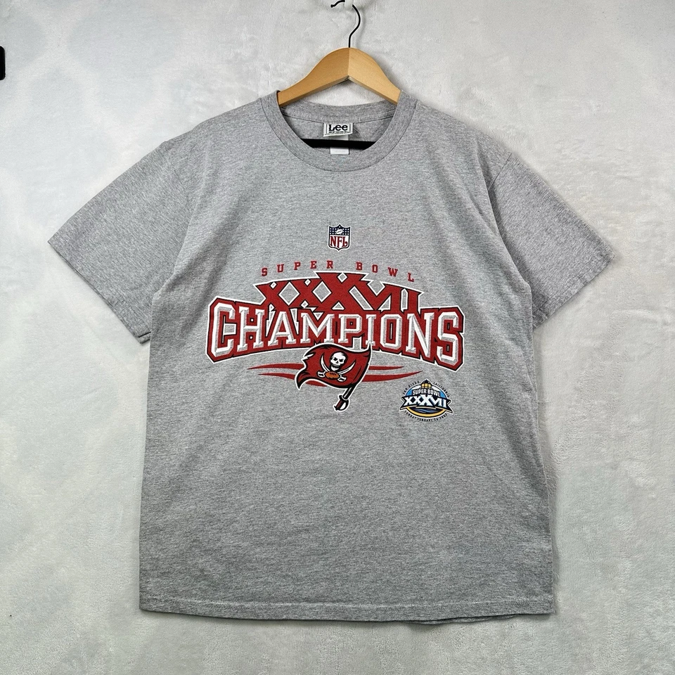 Camisa De Colección Y2K 2003 Tampa Bay Buccaneers Reebok Hombres M Gris Rojo Campeones del Super Bowl Foto 1 de 4