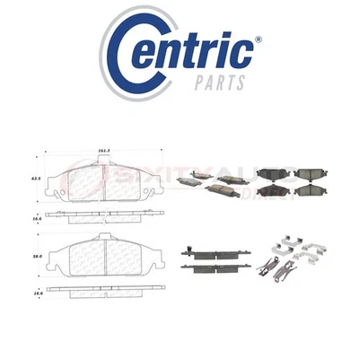 Centric Ceramic Disc Brake Pads w Shims for 2004-2005 Chevrolet Classic 2.2L vc - Изображение 1 из 4