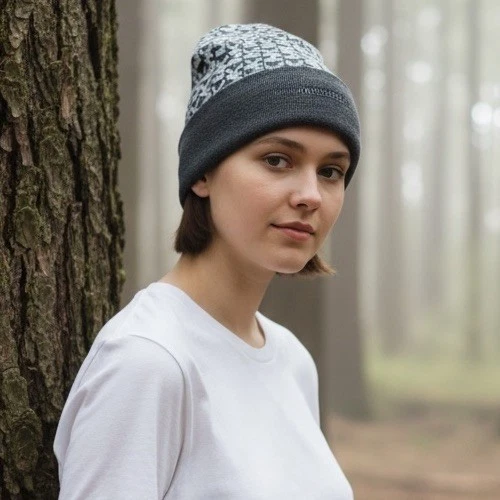 Michael Kors Women's Knit Beanie Hat Tan/white MK Logo Monogram 537172c