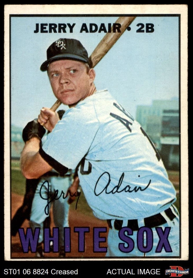 1967 Topps #484 Jerry Adair White Sox 3 - VG - Image 1 of 1