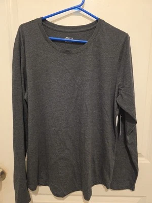 BCG Mujer Gris Informal Túnica Manga Larga Gimnasio Top Corbata Nudo Asimétrico XL Foto 1 de 4