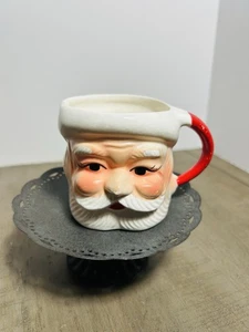 Taza de cerámica vintage paredes Japón Papá Noel Navidad MCM - Imagen 1 de 8