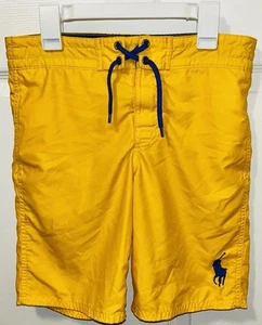Polo Ralph Lauren Swim Trunks Bright Yellow & Mesh Liner Boy's Size Small (8) - Picture 1 of 6