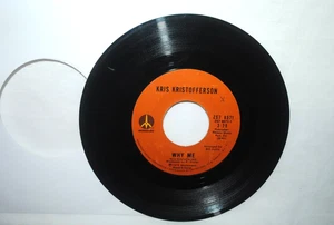 Kris Kristofferson, WHY ME / HELP ME, 45 rpm record, VG+, Monument ZS7 8571 - Picture 1 of 2