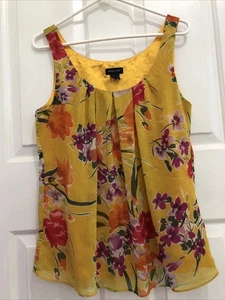 womens Spence size L sleeveless lined floral top - Picture 1 of 9