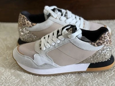 Tênis Feminino GEOX Doralea D25RTB - Off White/Bege, Tamanho 8 EUA - Imagem 1 de 4