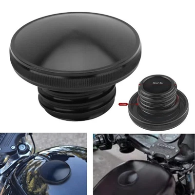 Tapa de tanque de combustible de gasolina negra para Harley Davidson Sportster Road King Dyna nueva Foto 1 de 4