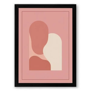 Forms in Balance Minimalist Framed Wall Art Print Large Picture Ready to Hang - Picture 1 of 11