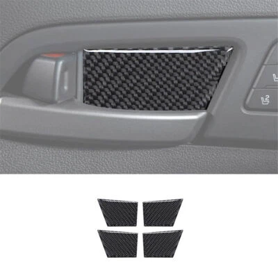 Cubierta interior de tazón de puerta de fibra de carbono 4 piezas para Hyundai Elantra 2016-2018 Foto 1 de 4