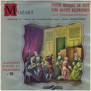 ARTHUR GOLDSCHMIDT, MOZART "PETITE MUSIQUE DE NUIT" 25 CM 1961 DUCRETET THOMSON - Picture 1 of 3