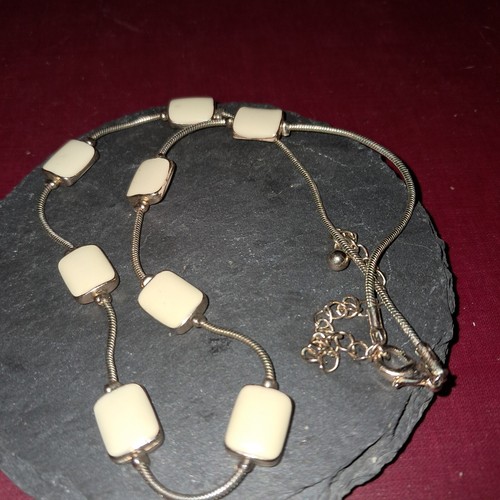 OFF WHITE Collana Smalto Bianco E Tono Oro