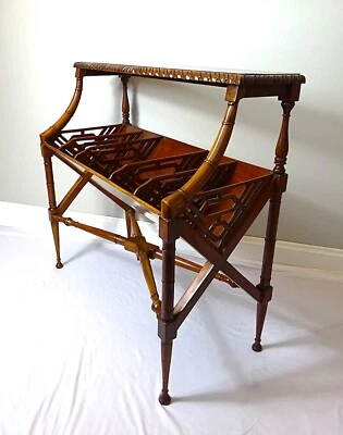 Antiguo comedero de librero estilo movimiento estético renacimiento victoriano caoba Foto 1 de 4