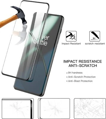 For OnePlus 12R 5G 3D Full Coverage Tempered Glass Screen Protector Film - Image 1 of 4