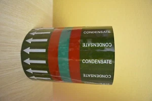 S/A Pipe ID Tape 144mm x 33m  CONDENSATE  BS1710:1984 - Picture 1 of 1