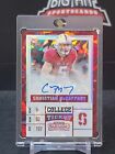 2017 PANINI CONTENDERS CHRISTIAN McCAFFREY CRACKED ICE AUTO ROOKIE #D 23/23