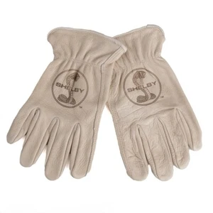 Shelby Super Snake Logo Leather Work Gloves - XL - Ford Mustang GT500 Cobra SVT - Picture 1 of 5