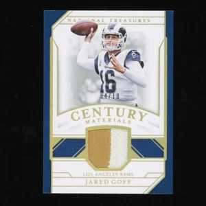 2018 National Treasures Jared Goff Century Holo Gold Patch #4/10 #CM-JG Rams - Picture 1 of 2