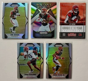 2017 Prizm Joe Mixon, Josh Malone, John Ross Bengals Rookie Football Cards Lot - Picture 1 of 4