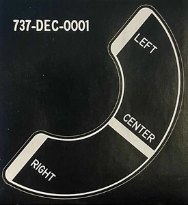 Decal Steering Tiller 737 Acrylatfolie Boeing 737-NG, 737-Max - Picture 1 of 4