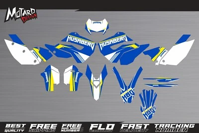 Kit de gráficos calcomanías adhesivas premium Husaberg FE 390 450 570 2009 2010 2011 2012 Foto 1 de 2