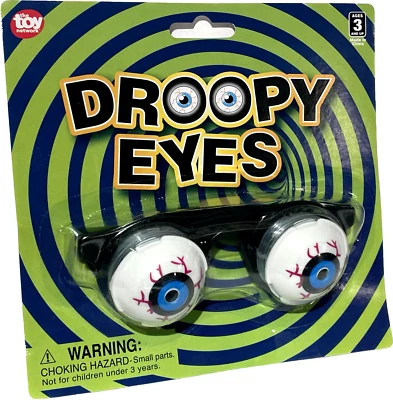 TOY Kids DROOPING SPRING EYES Droopy Pop Out Goofy Joke Glasses Funny Slinky Eyeball
