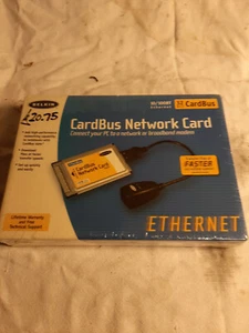 Belkin Cardbus Network Card F5D5010 32 Bit, PC To Network Or Broadband Modem - Picture 1 of 3