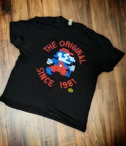 Vintage Super Mario Since 1981 T shirt Nintendo Large fits like medium - Picture 1 of 3
