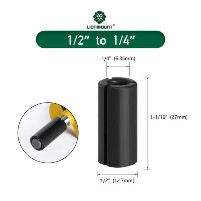 1/2 to 1/4  Adapter Converter Router Bit Collet Reducer Sleeve Tool Connector - Image 1 of 4