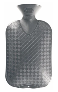 Fashy Anthracite Latex Free Plain Hot Water Bottle - Picture 1 of 1