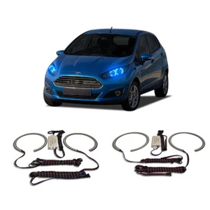 Kit de halo de faros ojo de ángel azul brillante para Ford Fiesta 11-13 - Imagen 1 de 2