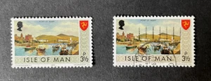 Isle of Man: 1973,  3½d definitive, error  grey-brown border, good used. - Picture 1 of 2