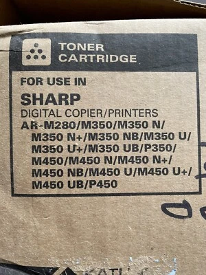Black Toner For Sharp AR-M280 / M350 / New In Box - Image 1 of 4