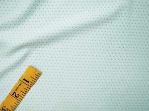 4-Way Stretch Jersey Knit Bird Eye Mesh Dot Fabric Athletic Light Blue 55W 0.85y - Picture 1 of 7