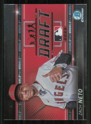 2022 Bowman Chrome Draft Bowman Draft Night #BDN3 Zach Neto - Image 1 of 2