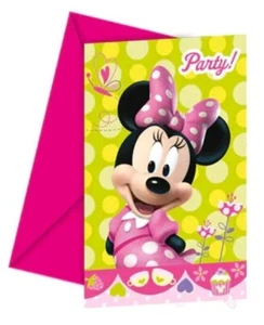 6 x Disney Minne Maus Mickey Maus Party Einladungen Einladungen Kinder Geburtstag usw. - Bild 1 von 1