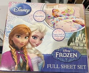 DISNEY FROZEN FROZEN MICROFIBER FULL SHEET SET - Picture 1 of 1
