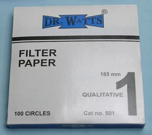 FILTER PAPER 18.5 cm 100 DISCS QUALITATIVE FAST 101 - Bild 1 von 1