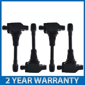 4 For Nissan X-trail T31 Dualis J10 Ignition Coil Xtrail MR20DE QR25DE 2.0L 2.5L - Picture 1 of 13