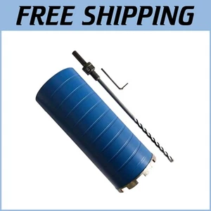 Taladro de núcleo seco profesional de 4-1/2" con 9,5" de profundidad y adaptador de 1/2" para constructores - Imagen 1 de 8