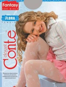 Conte Flora 20 Den - Fantasy dünne Strumpfhose für Mädchen mit Blumen - 4 Jahre 6 Jahre - Bild 1 von 7