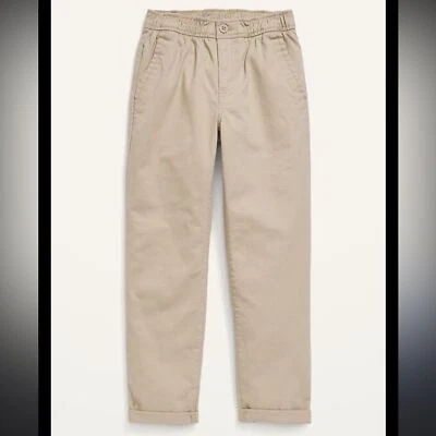 Old Navy Boys large 10/12 tan cream taper built in flex school uniform pants - Image 1 of 4