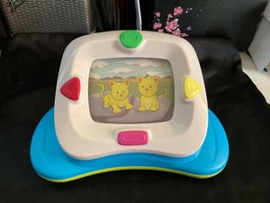 RARE EVENFLO BABY TOY ACTIVITY CENTRE FOUR BUTTONS 3 LANGUAGES 3 VOLUME TYPES - Bild 1 von 7