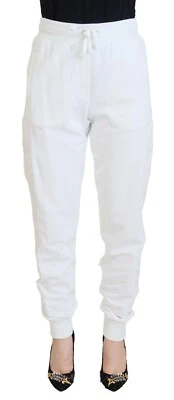 DOLCE & GABBANA Pants White Cotton Women Sweatpants Trouser IT40 / US6 /S 820usd - Image 1 of 4