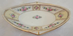 Antique Nippon Porcelain Butter Dish Relish Dish Trinket Dish (Pre-1921) - Picture 1 of 12