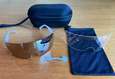 POC Propel Bike Sunglasses, Grey Translucent/Violet/Silver Mirror, 2 lens - Image 1 of 4