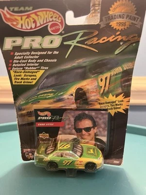 De colección 1998 Hot Wheels primera edición Pro Racing Chad Little John Deere #97 nuevo en paquete Foto 1 de 2