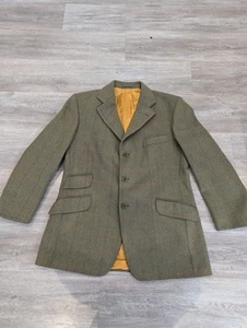 Reid & Taylor Scotland Tweed Jacket Mens 42 Regular Pure New Wool - Picture 1 of 24
