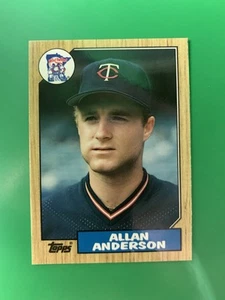 1987 Topps Tiffany Allan Anderson RC Minnesota Twins #336 - Picture 1 of 2